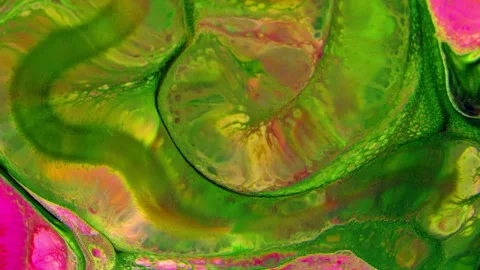 Abstract Beautiful Marbleized Paint Effect Creative Colors Texture Backgroun Stock Footage 320266508