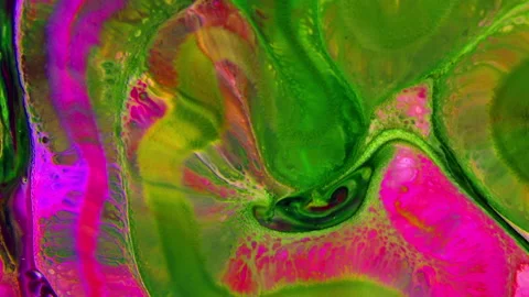 Abstract Beautiful Marbleized Paint Effect Creative Colors Texture Backgroun Stock Footage 320267061