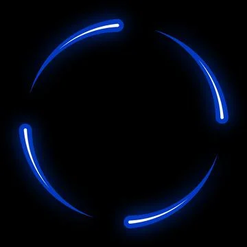 Abstract beautiful neon light circle illustration background Stock Illustration