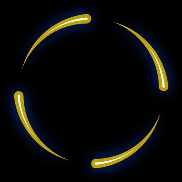 Abstract beautiful neon light circle illustration background Stock Illustration