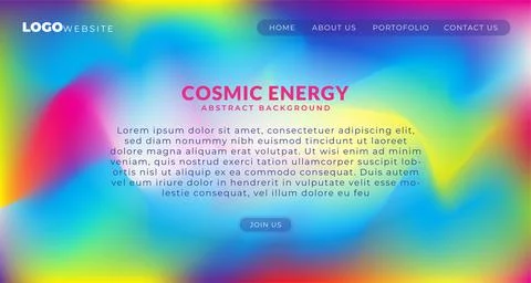 Abstract beautiful rainbow gradient background. Smooth multicolor design wa.. Stock Illustration