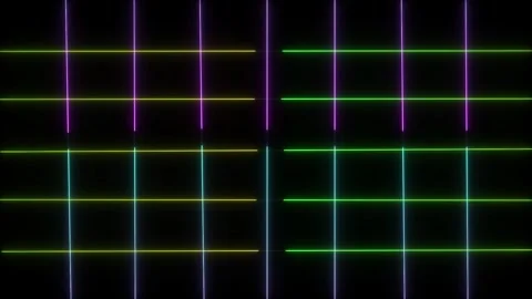 Abstract beautiful seamless looping neon line background animation . ultrav.. 스톡 동영상 332959010