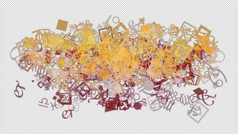 Abstract beautiful shapes animation Stock Footage 279009528