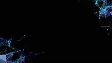 Abstract beautiful structures rotate in the corners of the screen. Dynamic Stock Footage 118981439