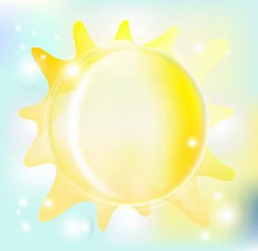 Abstract beautiful sun Stock Illustration