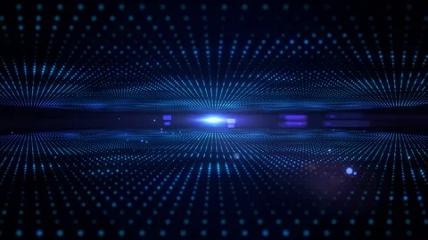 Abstract beautiful technology particle grid background head up display and User  Stock Footage 128101482