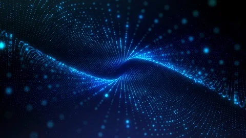 Abstract beautiful technology particle grid background head up display and User  Stock Footage 128101509