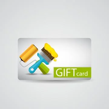Abstract Beautiful Tools Gift Card Design, Vector Illustration Ilustração Stock
