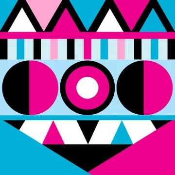 Abstract beautiful vector background of geometric different objects Stock Illustration