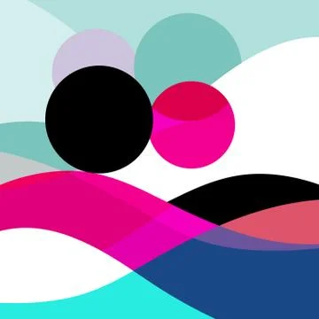 Abstract beautiful vector background of geometric different objects Stock Illustration