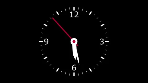Abstract beautiful wall clock animation background, Clock background animation, Stock Footage 301323139