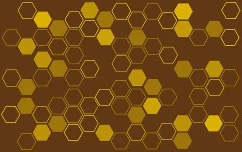 Abstract bee hive background , hexagon background Illustrazione stock