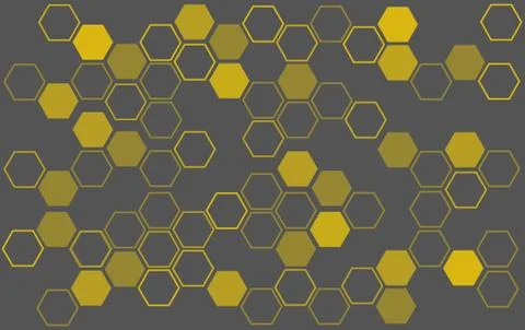Abstract bee hive background , hexagon background Stock Illustration