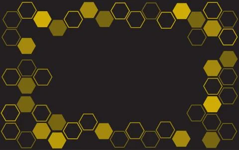 Abstract bee hive background , hexagon background Stock Illustration