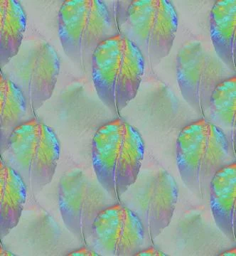 Abstract beech leaves multicolored on gray vertically Stock Illustration