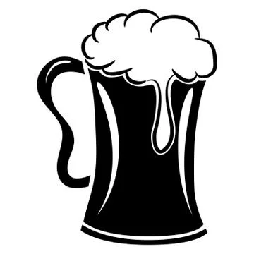 Abstract Beer Mug Icon Stock Illustration