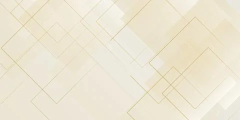 Abstract beige background with geometric square lines and soft gradient shapes f Stock Illustration
