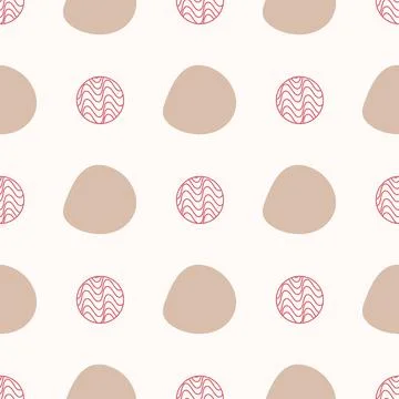 Abstract beige circular pattern for use in web design Stock Illustration