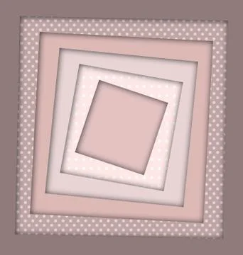 Abstract beige colored image of square frames Stock Illustration