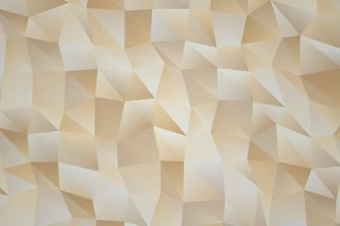 Abstract beige geometric pattern with 3d shapes Stock Illustration