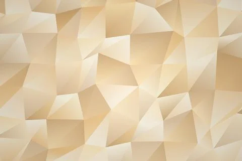 Abstract beige geometric pattern with triangles and polygons Stock Photos