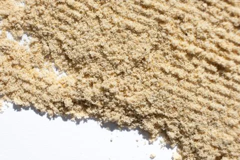 Abstract beige ground ginger background. Creativity in cooking. Stock Photos