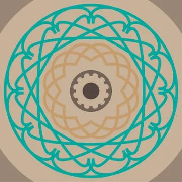 Abstract beige linear decorative background Stock Illustration