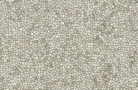 Abstract beige mosaic stone tile pattern for bathroom kitchen or pavement Stock Illustration