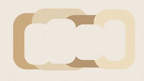 Abstract beige rounded shapes background with central copy space for commer.. Stock Illustration