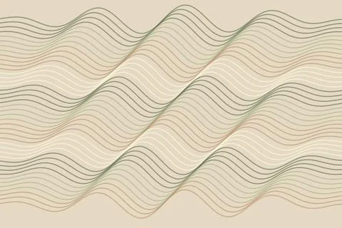 Abstract beige wavy lines pattern for design background Stock Photos