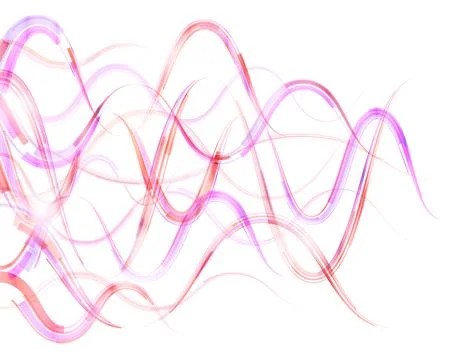 Abstract bend stripes in form of horizontal waves Stock Illustration