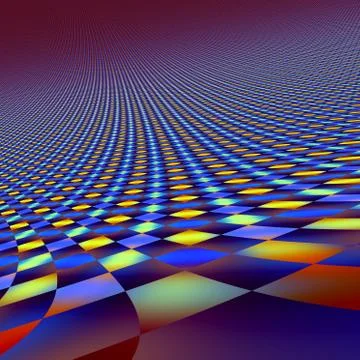 Abstract Bending Infinite Plane Background Stock Illustration