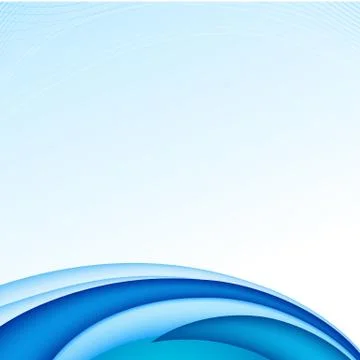 Abstract bending line on soft blue sky background Stock Illustration