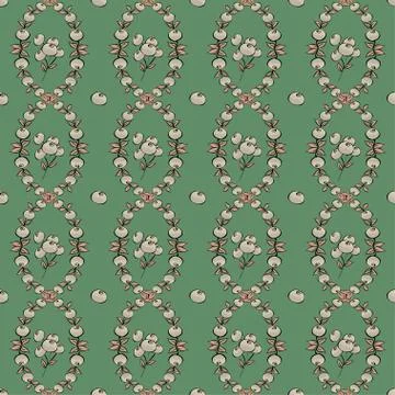 Abstract Berries seamless pattern Stock Illustration