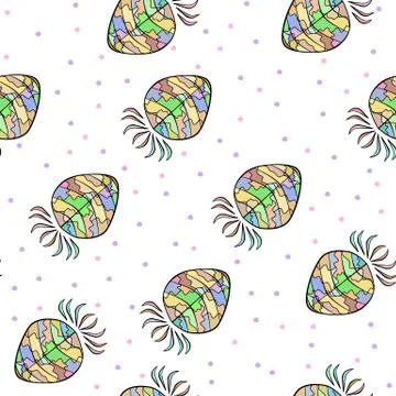 Abstract berries on a white background Stock Illustration