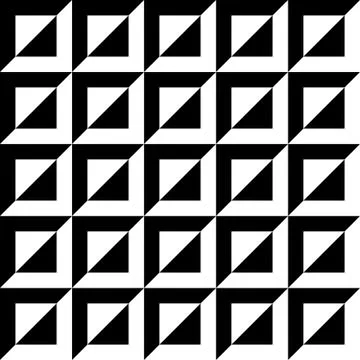 Abstract beveled, embossed pattern, monochrome geometric background. Illustrazione stock