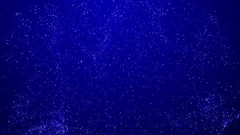 Abstract bg with blue magic glitters fly in air in slow motion and form Stock Footage 143015387