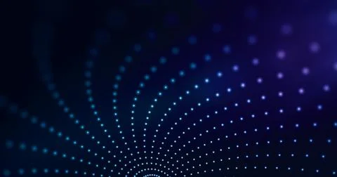 Abstract big data background with interweaving of dots. Connection concept co Stock Illustration