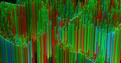 Abstract big data background wallpaper design. Motion pattern texture with sh Stock Illustration