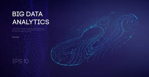 Abstract Big Data Flow Background. Software code agile industrial internet イラスト素材