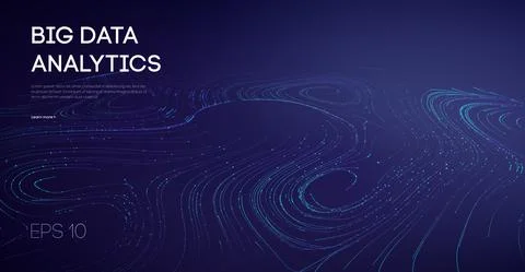 Abstract Big Data Flow Background. Software code agile industrial internet イラスト素材