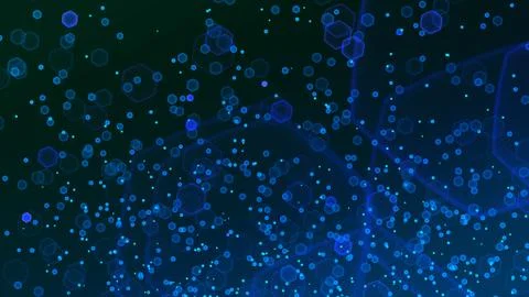 Abstract big data futuristic light wallpaper background design. Science dark  Stock Illustration