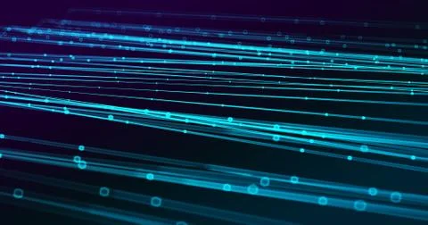 Abstract big data futuristic light wallpaper background design. Science dark  Stock Illustration