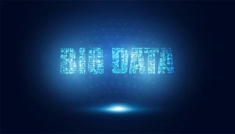 Abstract Big data Futuristic network Technology innovation connection vector  Stockillustratie