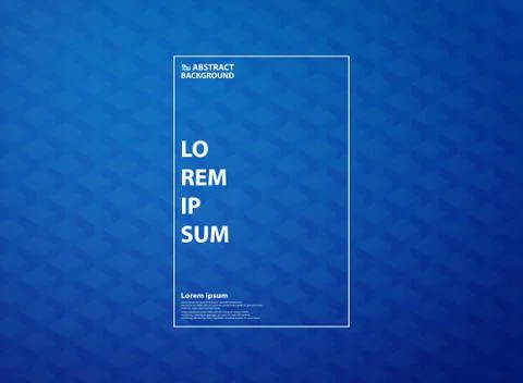 Abstract big data square cube blue pattern of technology background. Stock Illustration