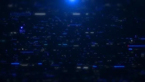 Abstract big data structure futuristic network connection technology. Stock Illustration