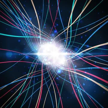 Abstract big data visualization Illustrazione stock