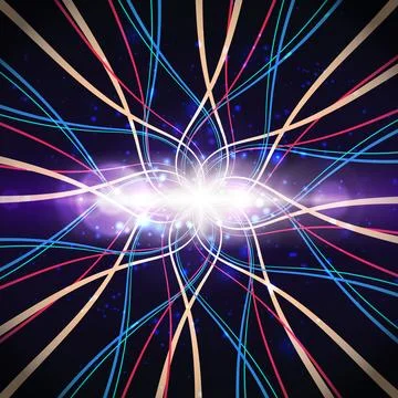 Abstract big data visualization Stockillustratie