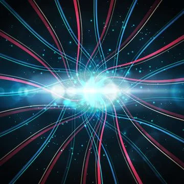 Abstract big data visualization Illustrazione stock