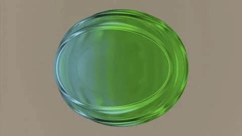 Abstract big liquid drop with ripples. Design. Oval shaped 3d liquid shape. Stock Illustration
